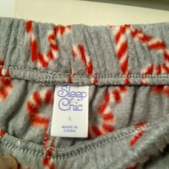 Newer Sleep Chic Fleece Sleep Pants/PJ Bottoms (Size: Large) - Picture 2 of 3